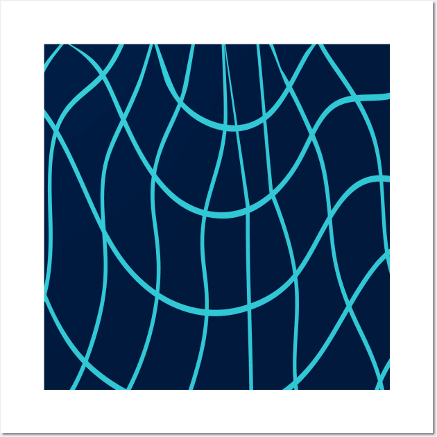 wavy lines pattern Wall Art by MZeeDesigns